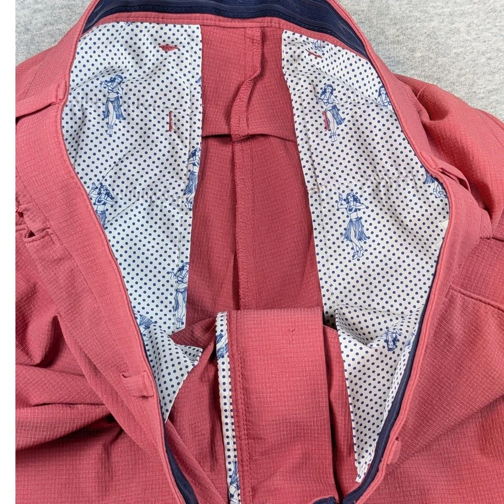 Tommy Bahama Chip Shot Golf Shorts Men 33 Pink Coral 10